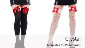  Presentation with varicose veins on a legs - Colorful PPT layouts enhanced with shoes nurses - woman legs isolated backdrop and a white colored foreground