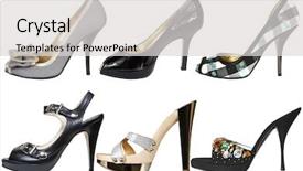  Presentation with shoes - Presentation design with shoes on a white background background and a light gray colored foreground