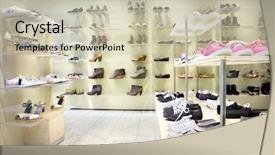  Presentation with shoe - Amazing slide set having shoes backdrop and a soft green colored foreground