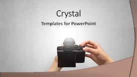  Presentation with animated shooting stars - Slide set enhanced with shooting an empty grey wall background and a light gray colored foreground