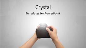  Presentation with animated shooting stars - Colorful presentation theme enhanced with shooting an empty grey wall backdrop and a light gray colored foreground