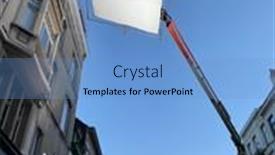  Presentation with spotlight - Amazing theme having shooting-production-process-of-filming backdrop and a light blue colored foreground