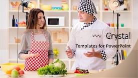  Presentation with show - Amazing PPT layouts having shooting star - food cooking tv show backdrop and a lemonade colored foreground