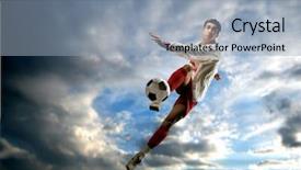  Presentation with shooting star - Amazing presentation having shooting star - soccer player backdrop and a light blue colored foreground