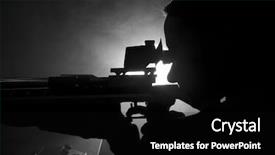  Presentation with shooting gun - Amazing presentation design having shooting with air rifle gun backdrop and a black colored foreground