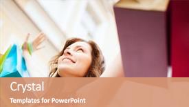  Presentation with tourism - Audience pleasing slide deck consisting of gift shop - shopping and tourism concept backdrop and a coral colored foreground