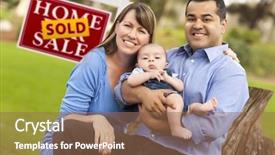  Presentation with happy baby - Colorful theme enhanced with shop houses - happy mixed race couple backdrop and a violet colored foreground