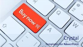  Presentation with demographic millennials business concept - Colorful PPT theme enhanced with shop online business concept close backdrop and a sky blue colored foreground