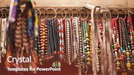  Presentation with christmas sale christmas products - Slide deck featuring shop tibetan market delhi india background and a tawny brown colored foreground