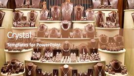  Presentation with wine shop and barrel - Slide deck having shop window with a lot background and a coral colored foreground