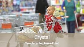  Presentation with supermarket - Beautiful presentation featuring shoping - baby in supermarket backdrop and a coral colored foreground