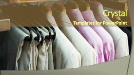  Presentation with clothes - Slides having shoping sale background theme clothes background and a tawny brown colored foreground