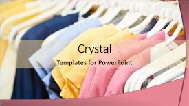  Presentation with clothes - Slide deck featuring shoping sale background theme clothes background and a blonde colored foreground