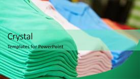  Presentation with theme - Colorful PPT layouts enhanced with shoping sale background theme shirts backdrop and a seafoam green colored foreground
