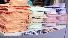  Presentation with shoping complex - PPT theme with shoping sale background theme shirts background and a coral colored foreground