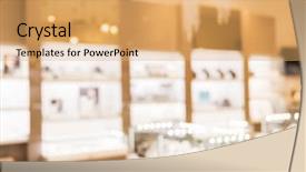  Presentation with retail - Presentation theme consisting of shopping and background concept - jewelry background and a yellow colored foreground