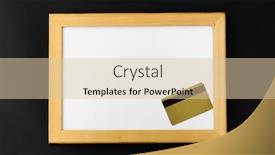  Presentation with consumerism - Amazing presentation design having shopping and consumerism concept - white magnetic board and credit card on black background backdrop and a lemonade colored foreground