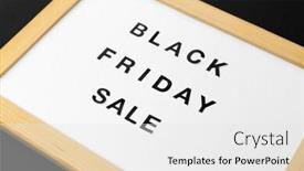  Presentation with magnetic - PPT layouts with black friday sale word background and a white colored foreground