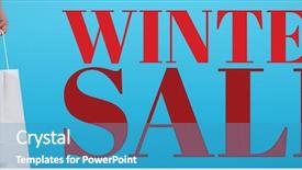  Presentation with blue plain - Amazing PPT layouts having shopping bag against plain blue backdrop and a teal colored foreground