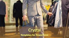  Presentation with people mall - PPT layouts with mall advertising - sale fashion retail business style background and a tawny brown colored foreground