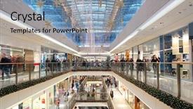  Presentation with christmas lights - Audience pleasing presentation consisting of shopping center decorated with christmas backdrop and a teal colored foreground