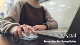  Presentation with china shopping - Slide deck consisting of shopping china mall - closeup image of woman working background and a  colored foreground