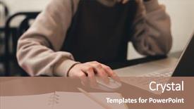  Presentation with china shopping - Colorful slides enhanced with shopping china mall - mature asian woman working backdrop and a coral colored foreground