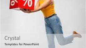  Presentation with mustard yellow - Amazing presentation having shopping-consumerism-and-people-concept backdrop and a white colored foreground