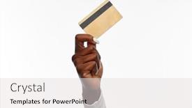  Presentation with african people - Slide set with shopping-finance-and-people-concept background and a light gray colored foreground