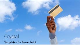  Presentation with african people - Amazing PPT theme having shopping-finance-and-people-concept backdrop and a light blue colored foreground