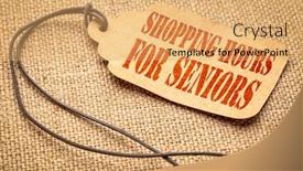  Presentation with price - Cool new slide deck with shopping-hours-for-seniors-stencil backdrop and a yellow colored foreground