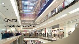  Presentation with christmas lights - Cool new PPT theme with shoppers doing christmas shopping backdrop and a mint green colored foreground