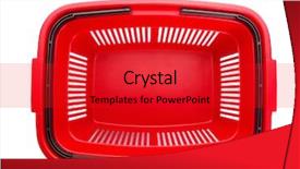  Presentation with purchasing - Presentation consisting of shopping isolated over white background and a red colored foreground