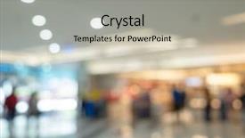 Presentation with mall - Audience pleasing slides consisting of shopping mall shallow depth backdrop and a light gray colored foreground