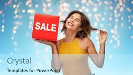  Presentation with mustard yellow - Cool new PPT layouts with shopping-outlet-and-people-concept backdrop and a cool aqua colored foreground