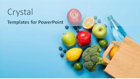  Presentation with blue food - 