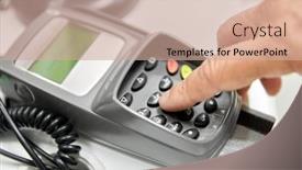  Presentation with code - Amazing slide deck having shopping-payment-and-finance-concept backdrop and a coral colored foreground