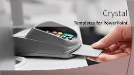  Presentation with payment - PPT layouts consisting of shopping-payment-and-finance-concept background and a light gray colored foreground