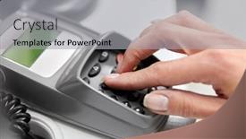  Presentation with credit card - Beautiful slides featuring shopping-payment-and-finance-concept backdrop and a light gray colored foreground