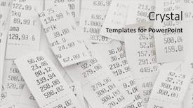  Presentation with shopping for electronics - Beautiful presentation featuring shopping receipts with cost backdrop and a light gray colored foreground