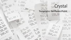  Presentation with pile geotechnical engineering - Presentation theme with shopping receipts with cost background and a light gray colored foreground