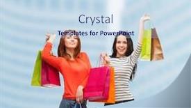  Presentation with gifts - Presentation theme with shopping-sale-and-gifts-concept background and a sky blue colored foreground