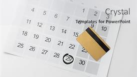  Presentation with marketing - Amazing slide deck having shopping sale and marketing concept - close up of black friday date on calendar and credit card backdrop and a light gray colored foreground