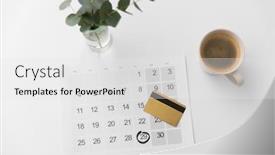  Presentation with friday - Beautiful PPT layouts featuring shopping sale and marketing concept - black friday date on calendar credit card and cup of coffee backdrop and a white colored foreground