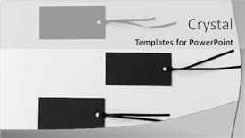  Presentation with marketing - Audience pleasing PPT theme consisting of shopping sale and marketing concept - three black tags on white background backdrop and a light gray colored foreground