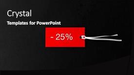  Presentation with outlet - Theme having shopping sale and outlet concept - red tags with discount signs on black background background and a black colored foreground