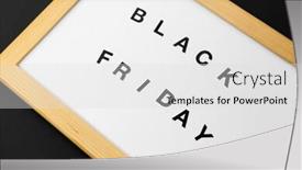 Presentation with outlet - Theme having board with black friday word background and a light gray colored foreground