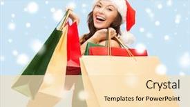  Presentation with christmas sale christmas products - Presentation theme consisting of shopping sale gifts christmas x background and a lemonade colored foreground