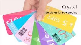  Presentation with save - PPT layouts featuring shopping to save money background and a lemonade colored foreground