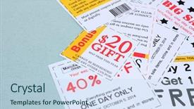  Presentation with save - Amazing presentation theme having shopping to save money backdrop and a  colored foreground